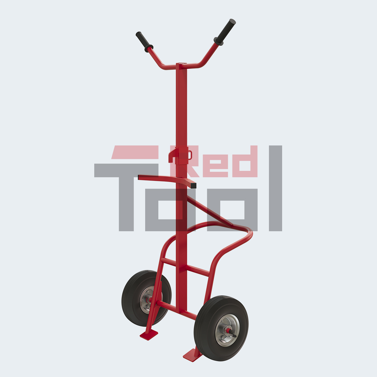 Тележка для перевозки металлических бочек КБ 1 RT Колёса: Пневмо Ø250